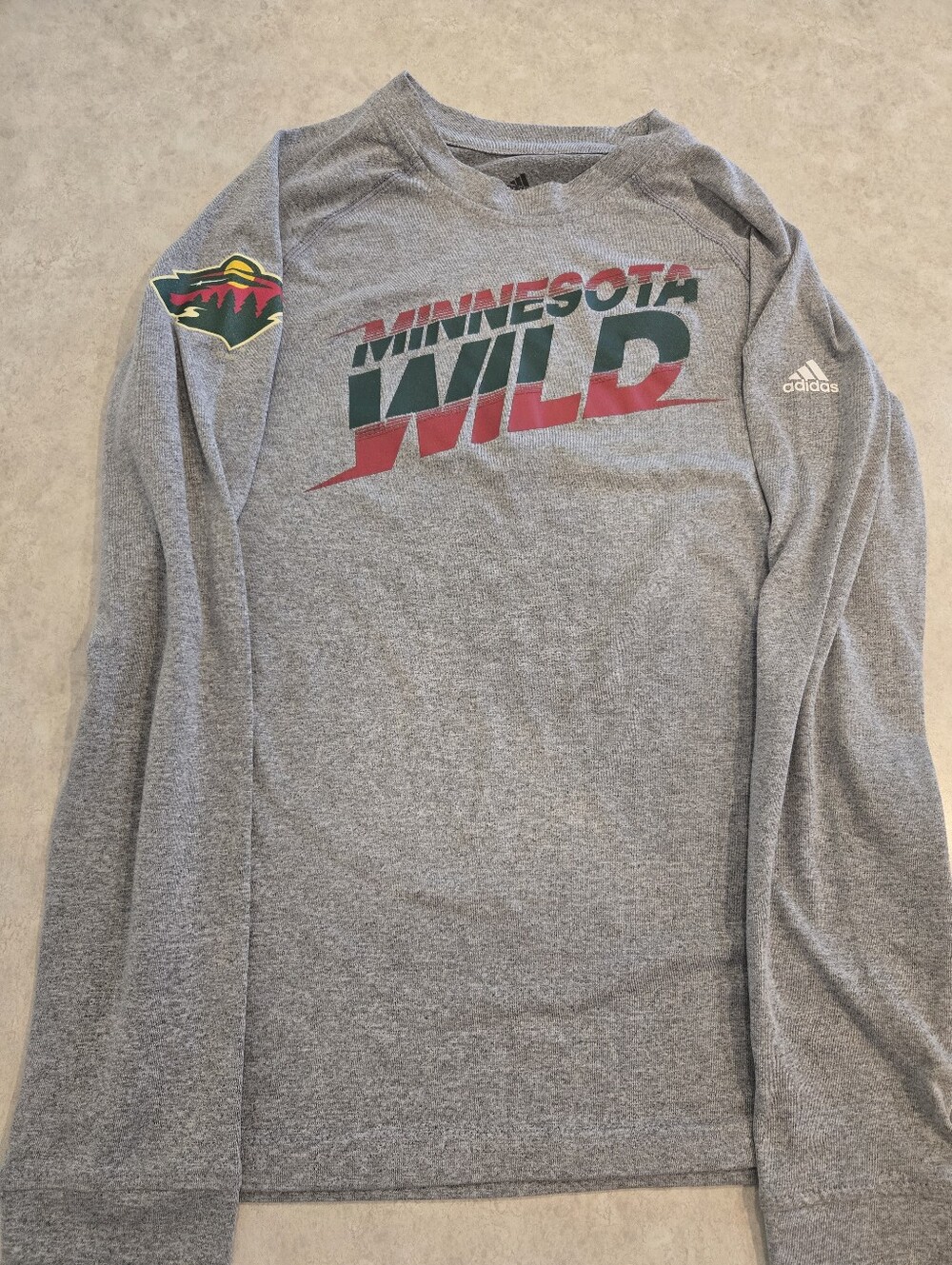 Minnesota Wild - Youth Long Sleeve T-shirt. Size Medium.